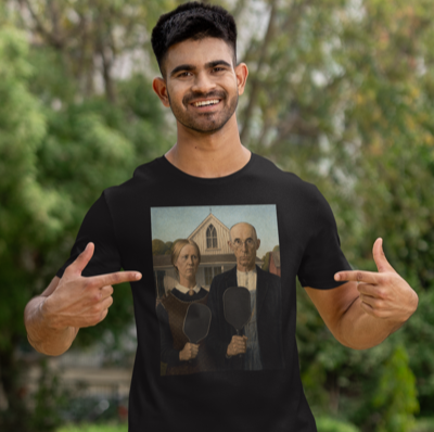 American Gothic Pickleball Shirt