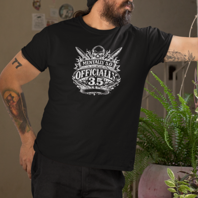 Mentally 5.0 Officially 3.5 Pickleball Shirt