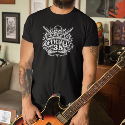 Mentally 5.0 Officially 3.5 Pickleball Shirt